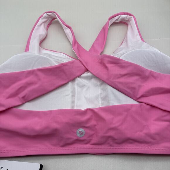 Women's Swim Bra Modest High Neck Bikini Top Quick Dry UPF 50+Bathing Suit Sz-42 - Picture 7 of 15